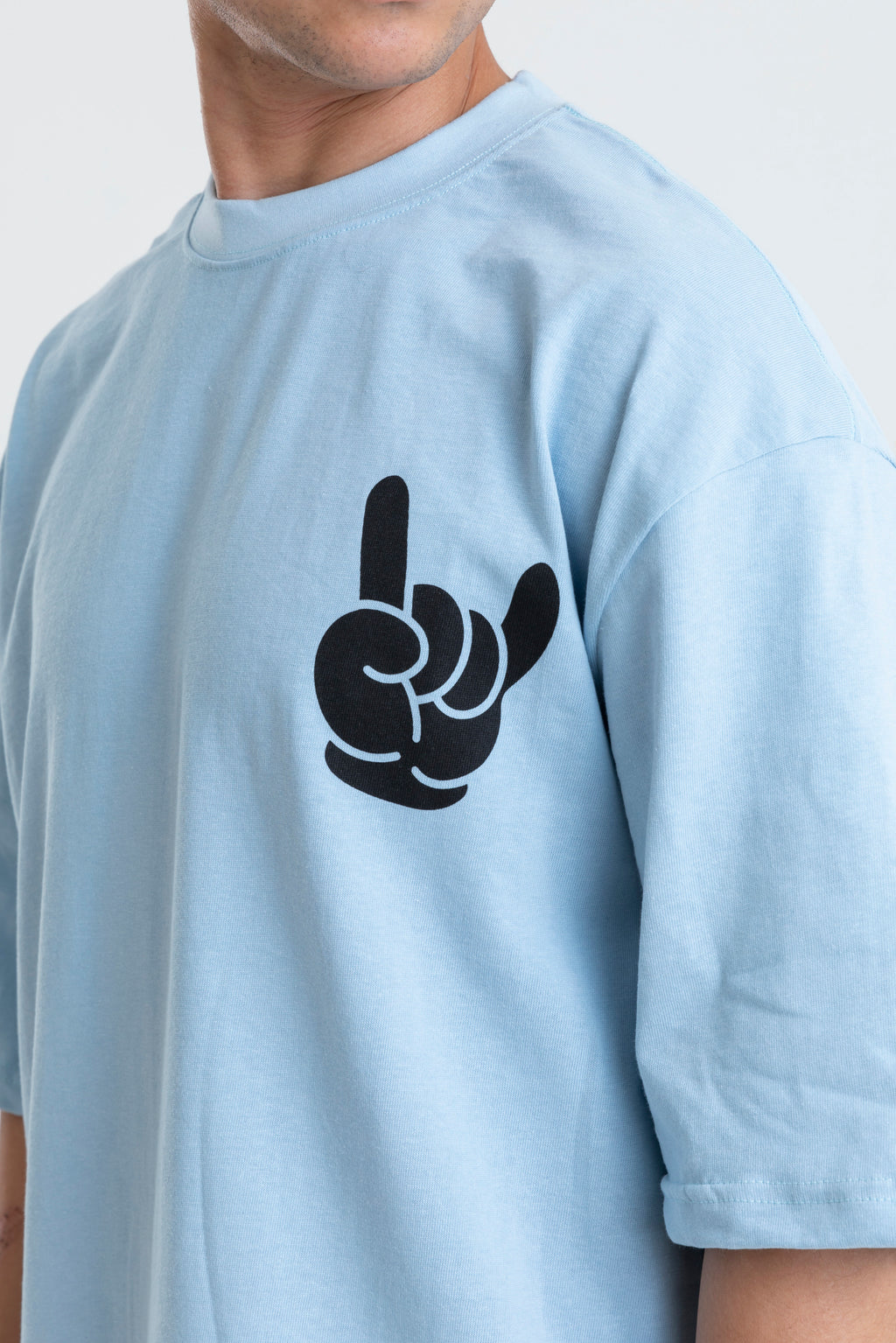 BACK & FRONT PRINTED T-SHIRT OVERSIZED