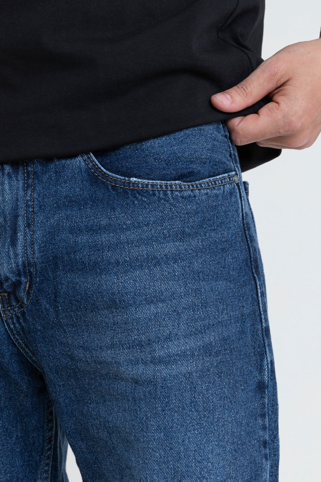 Plain Wide Leg Jeans