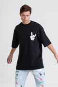 BACK & FRONT PRINTED T-SHIRT OVERSIZED