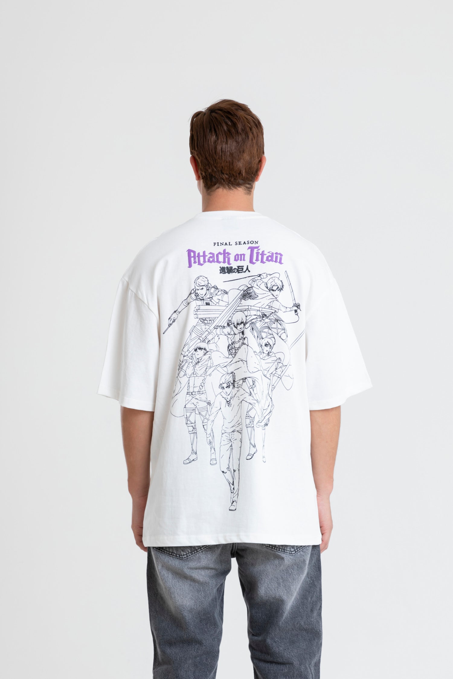 ATTACK ON TITAN PRINTED T-SHIRT OVERSIZED