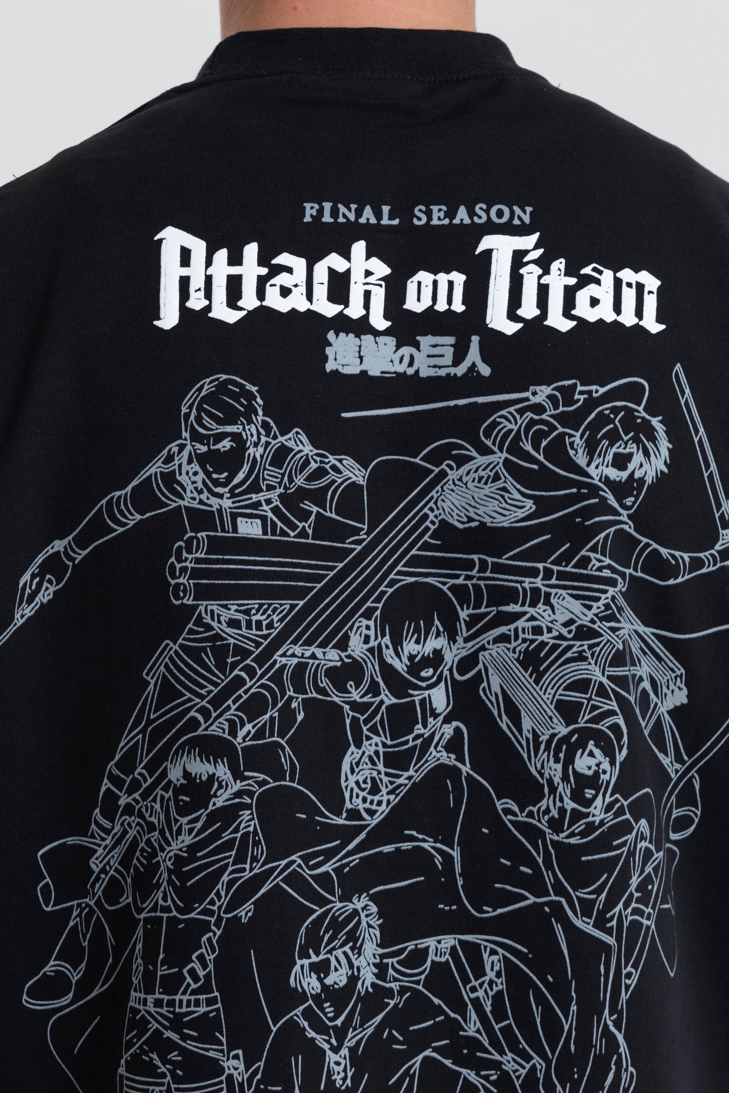 ATTACK ON TITAN PRINTED T-SHIRT OVERSIZED