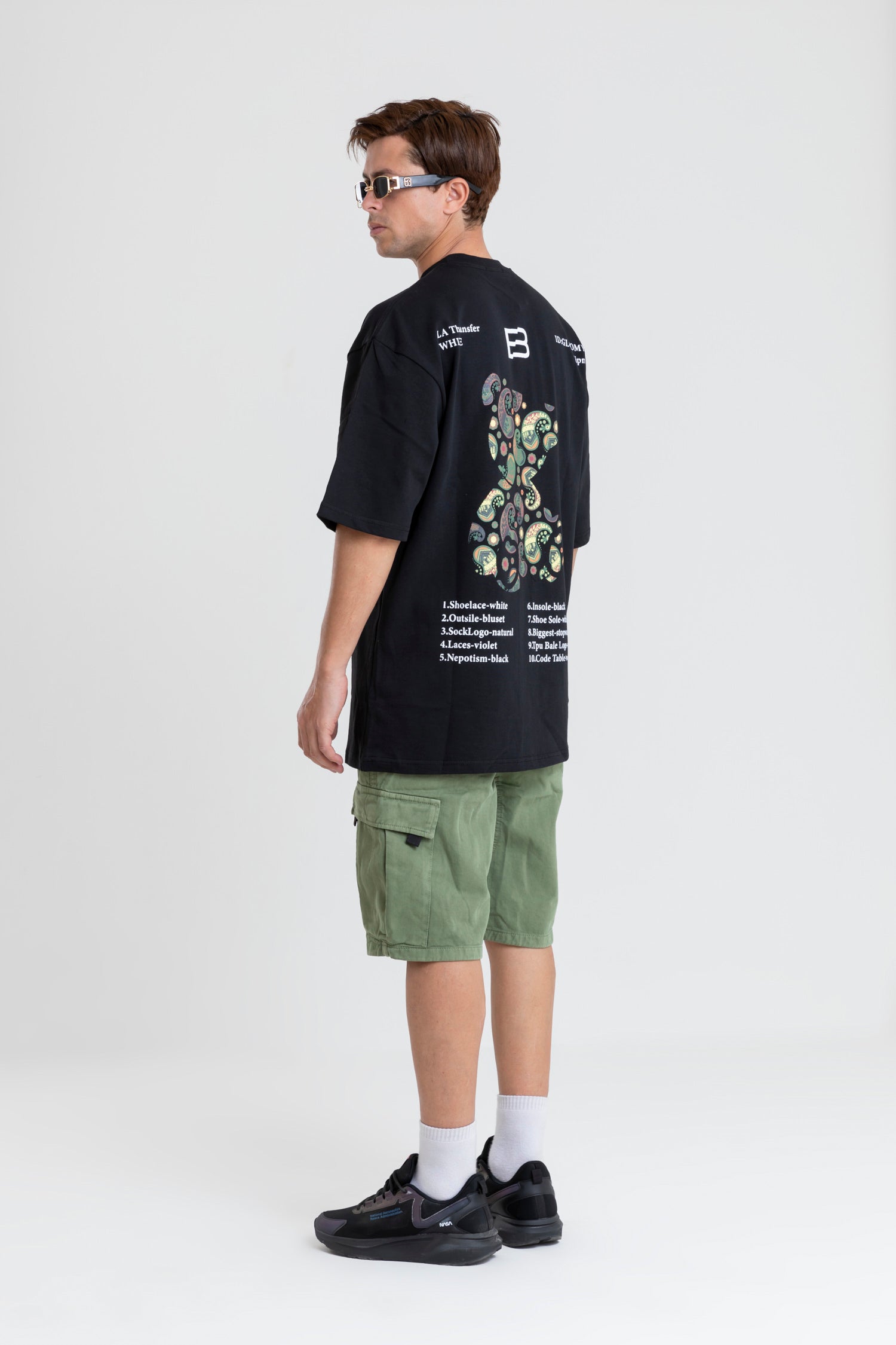 BACK & FRONT PRINTED T-SHIRT OVERSIZED