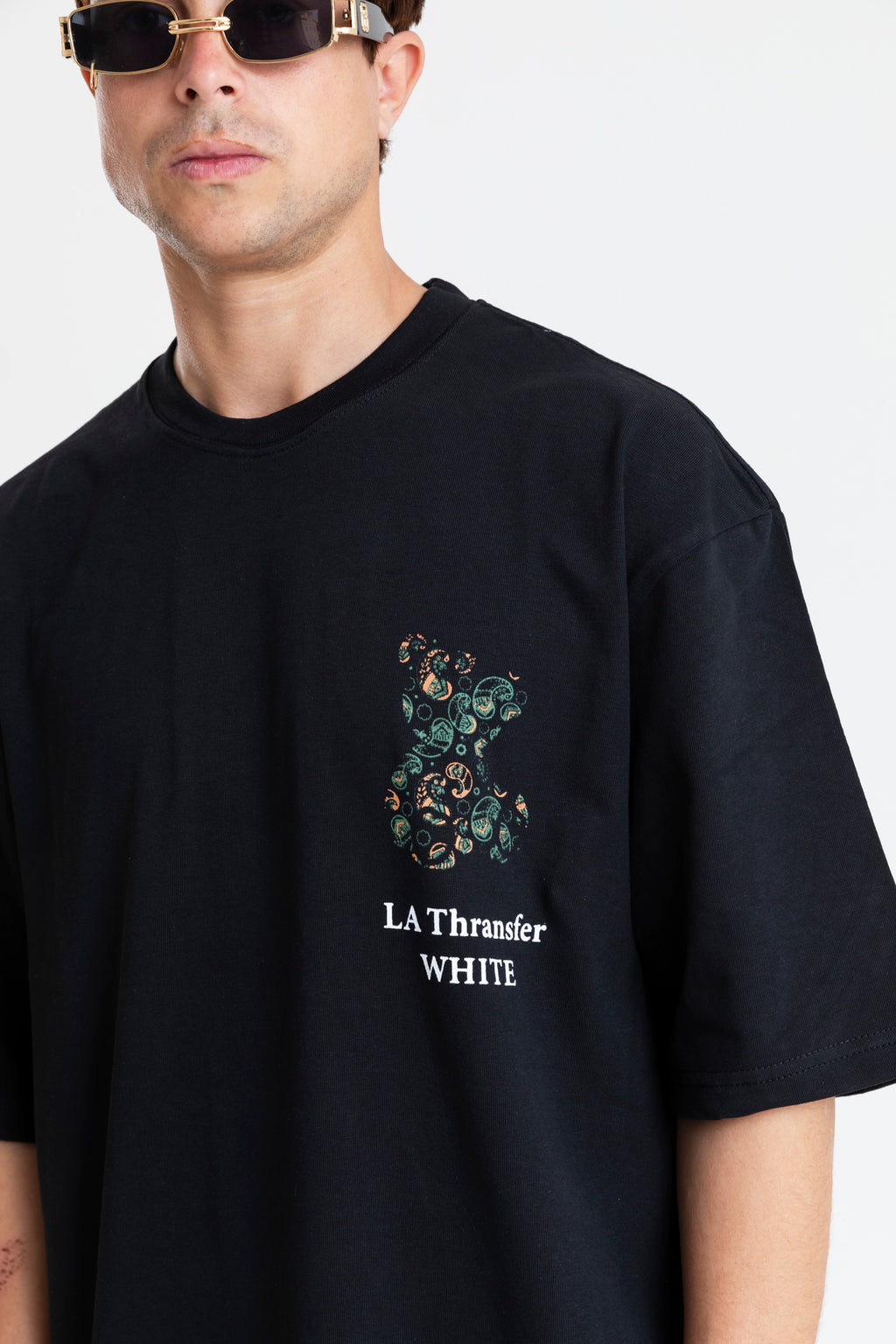 BACK & FRONT PRINTED T-SHIRT OVERSIZED