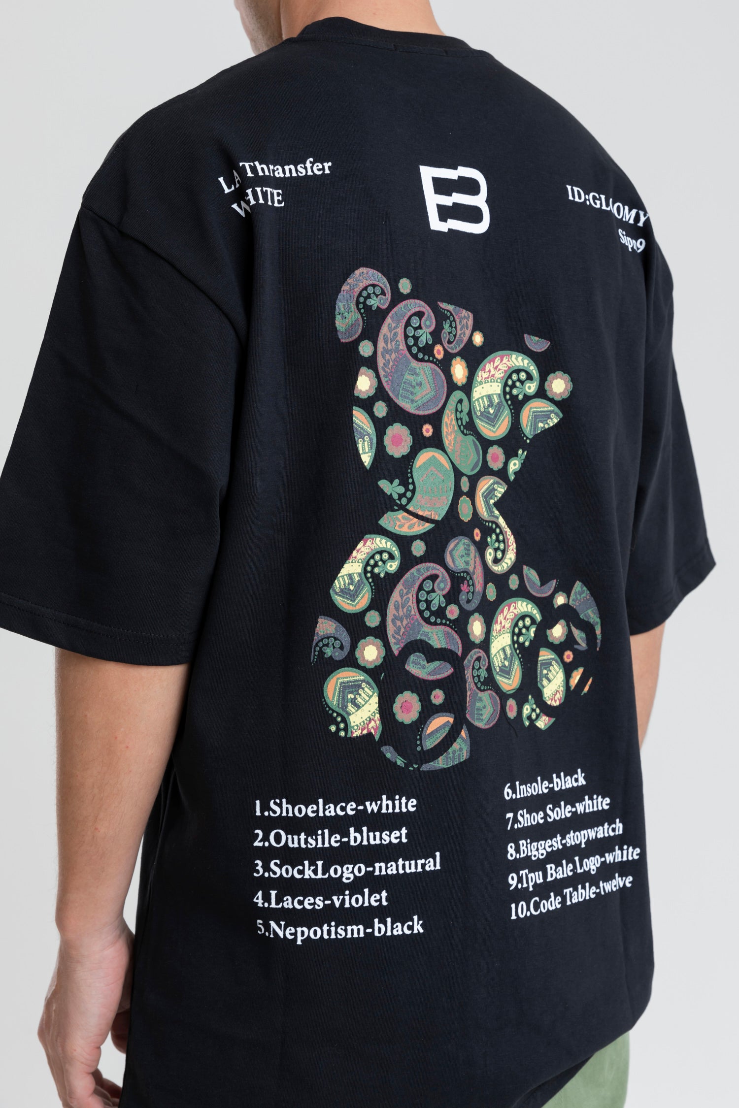 BACK & FRONT PRINTED T-SHIRT OVERSIZED