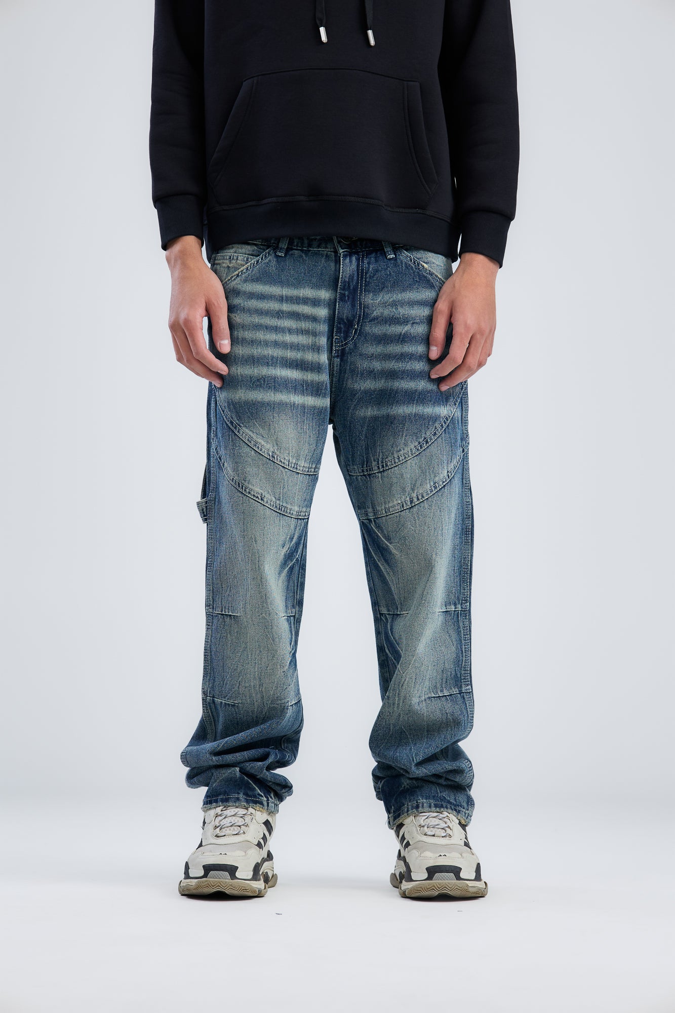 Washed Cow Boy Jeans Loose Fit