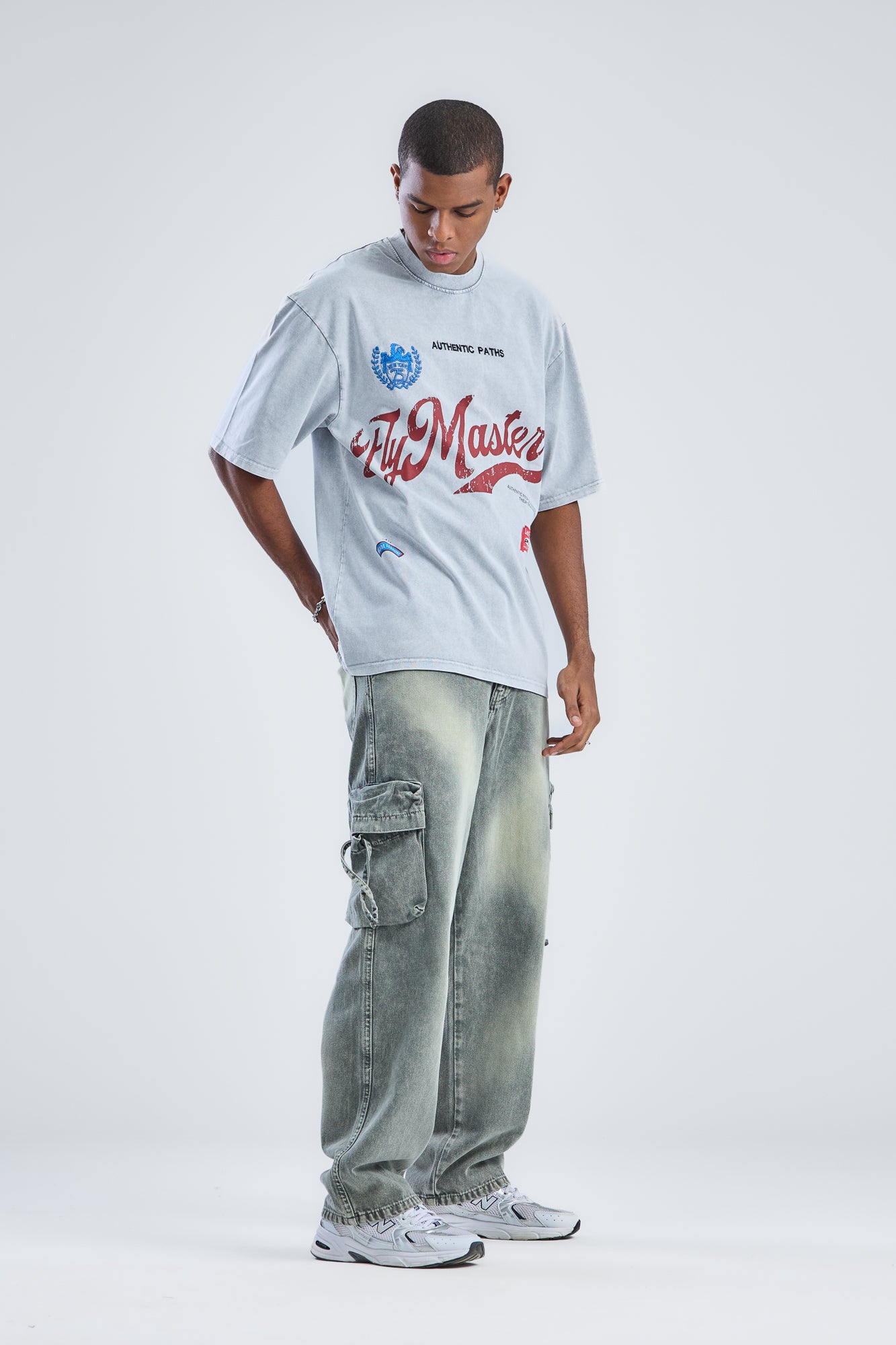 Authentic Paths T-shirt with embroidery on the front