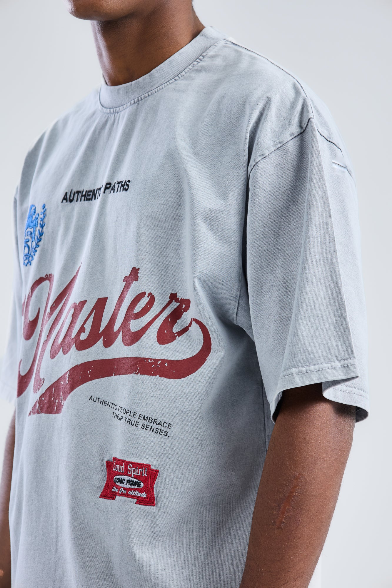 Authentic Paths T-shirt with embroidery on the front