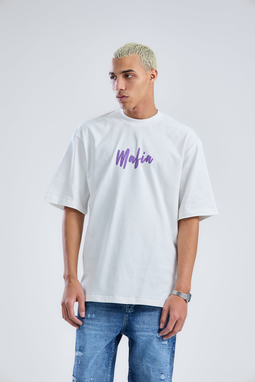 LETS ESCAPE FROM REALITY PRINTED T-SHIRT OVERSIZED
