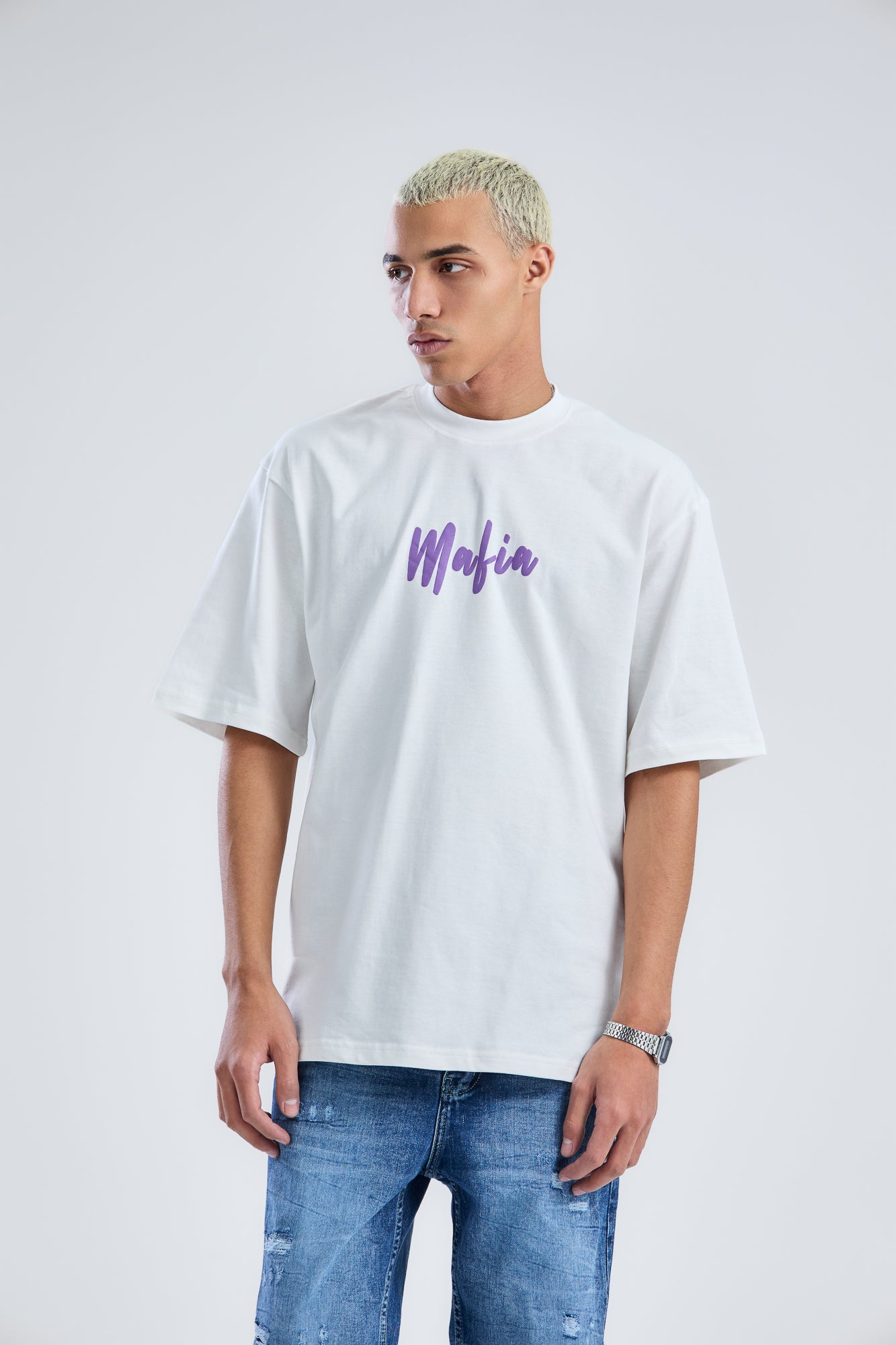LETS ESCAPE FROM REALITY PRINTED T-SHIRT OVERSIZED