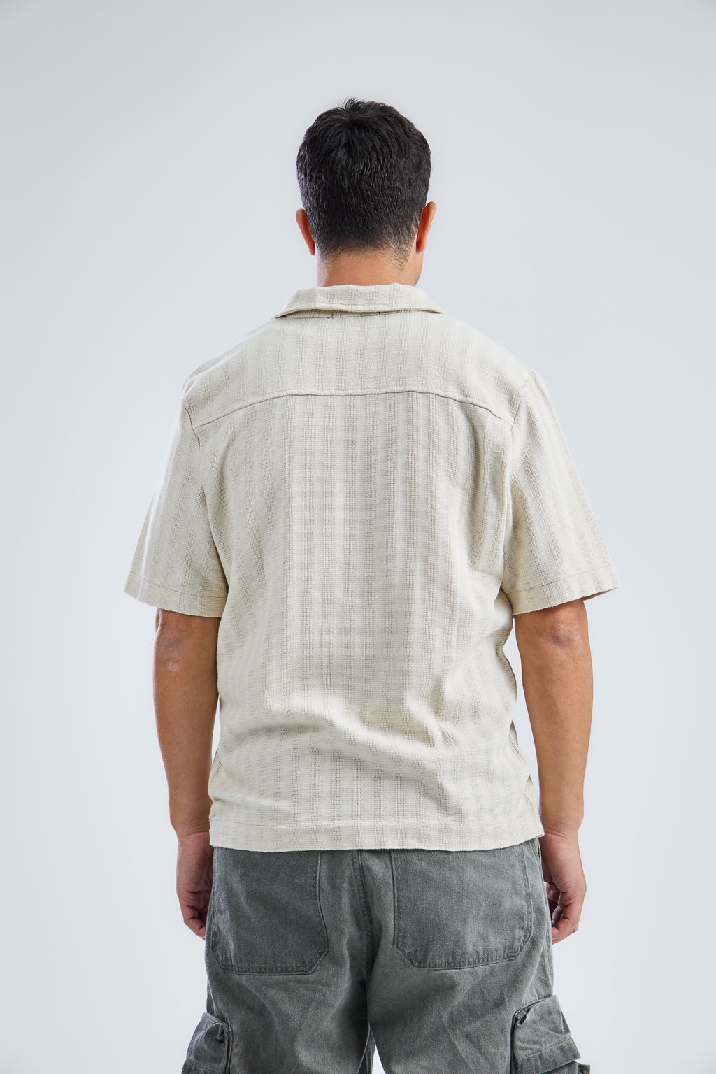 Striped-Knit Shirt Regular-Fit