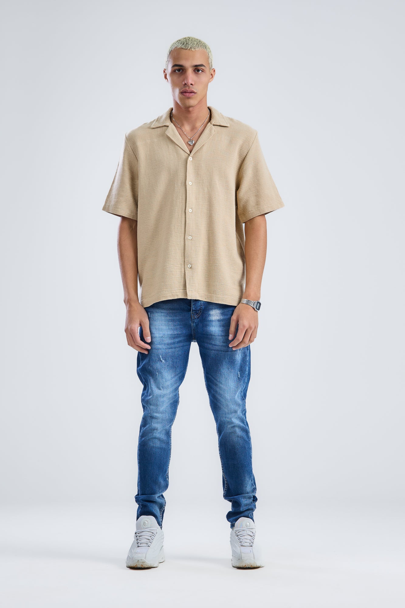 Causal-Knit Shirt Regular-Fit