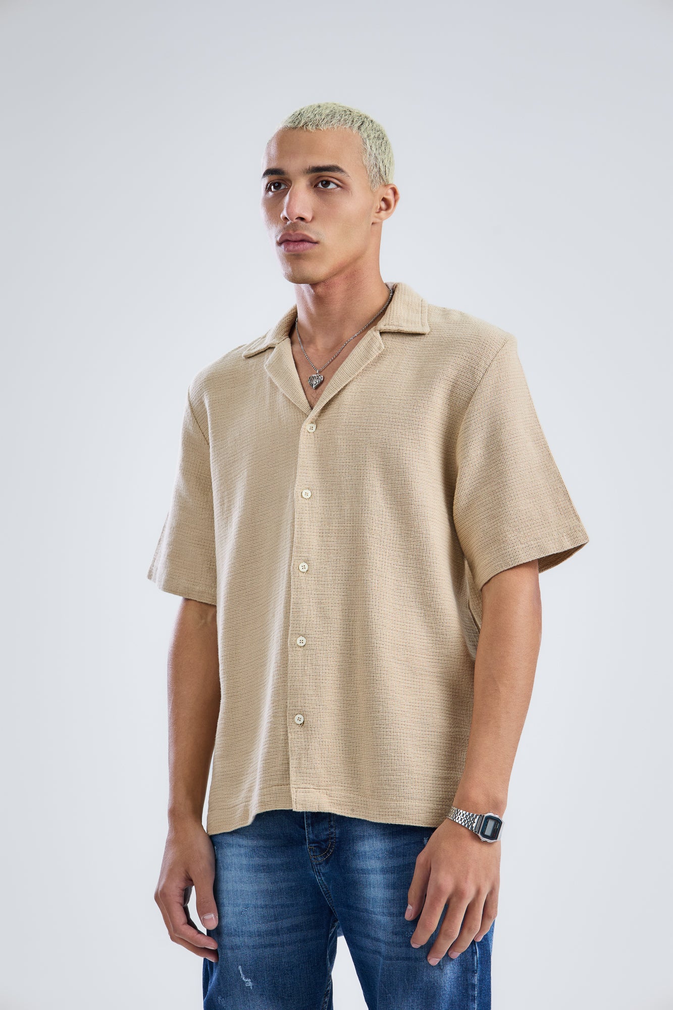 Causal-Knit Shirt Regular-Fit