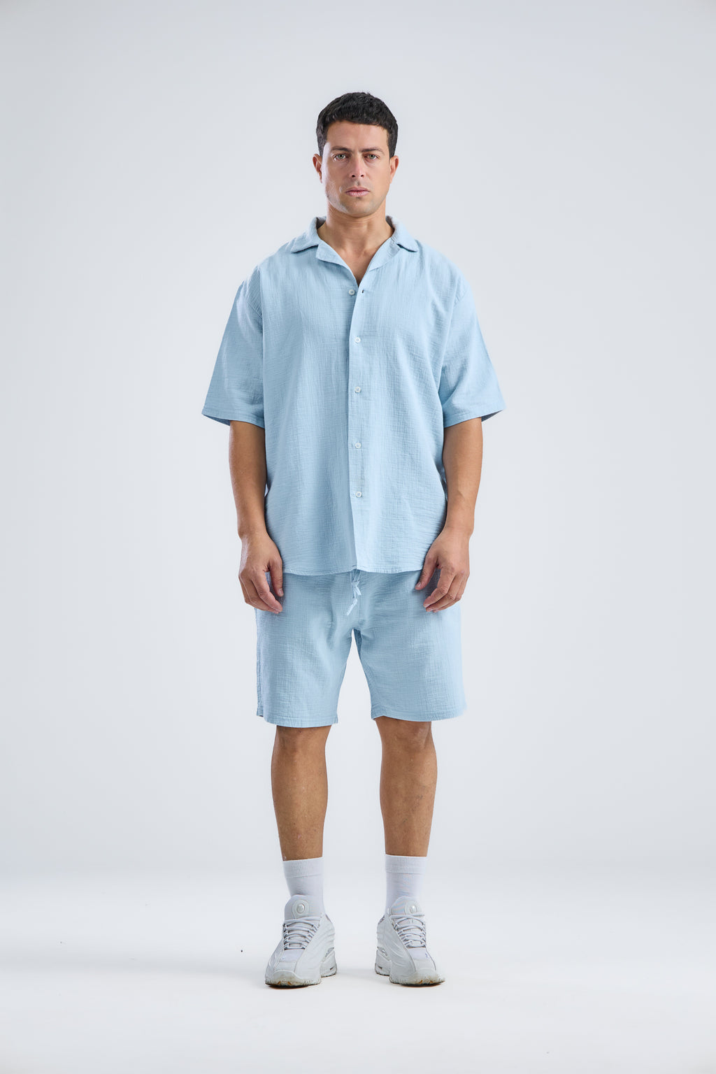 Shorts In Mid With Shirt in Natural