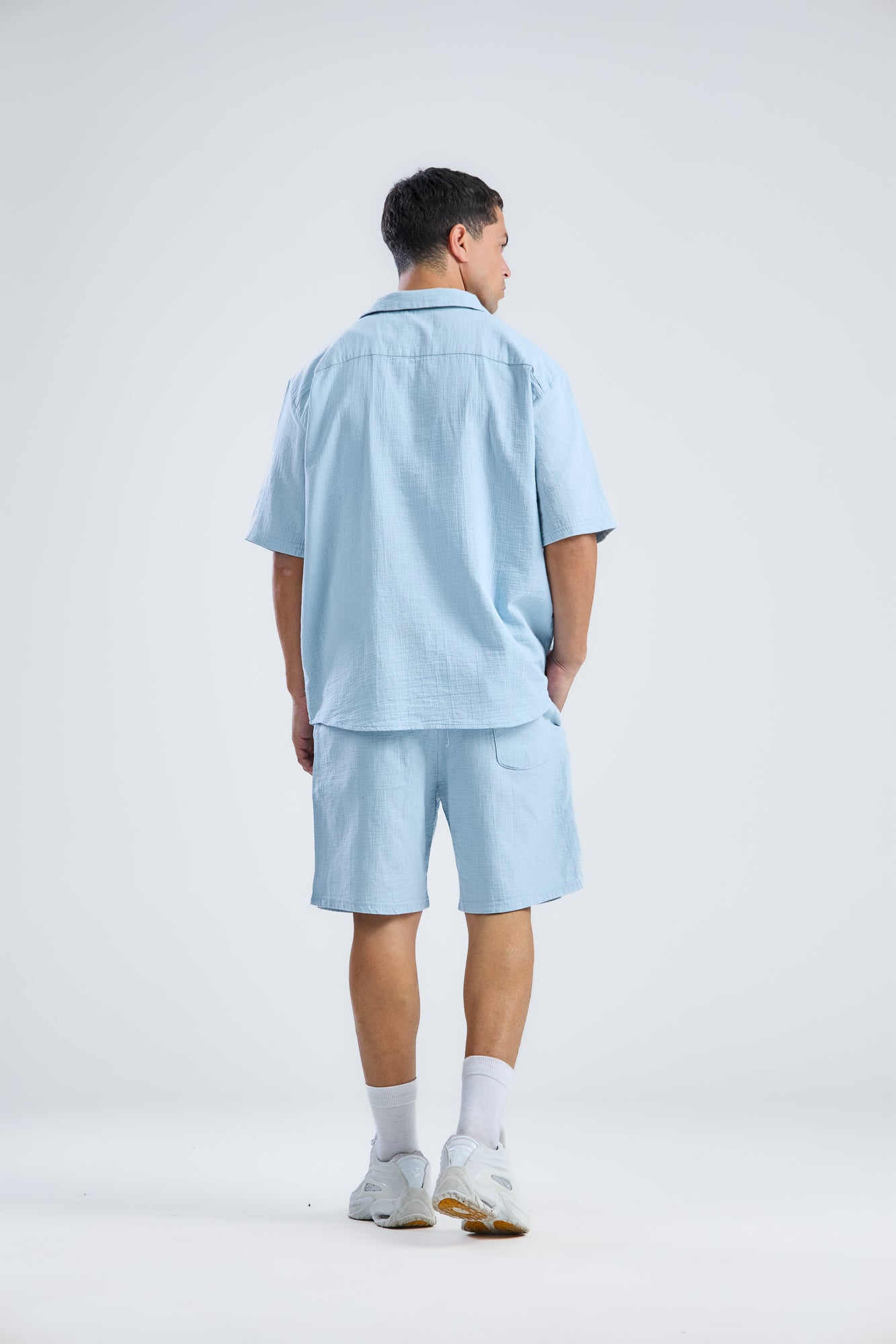 Shorts In Mid With Shirt in Natural