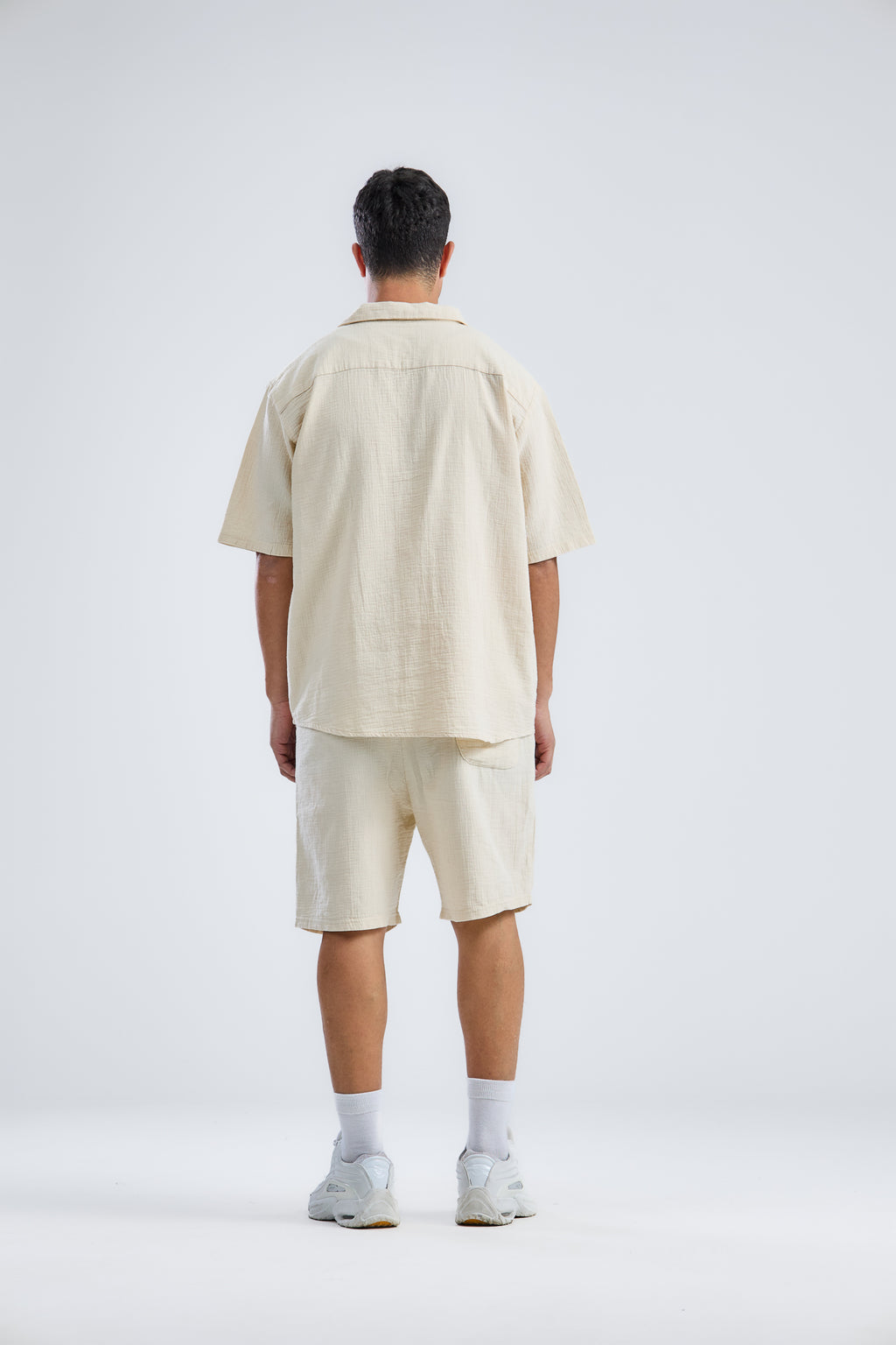 Shorts In Mid With Shirt in Natural