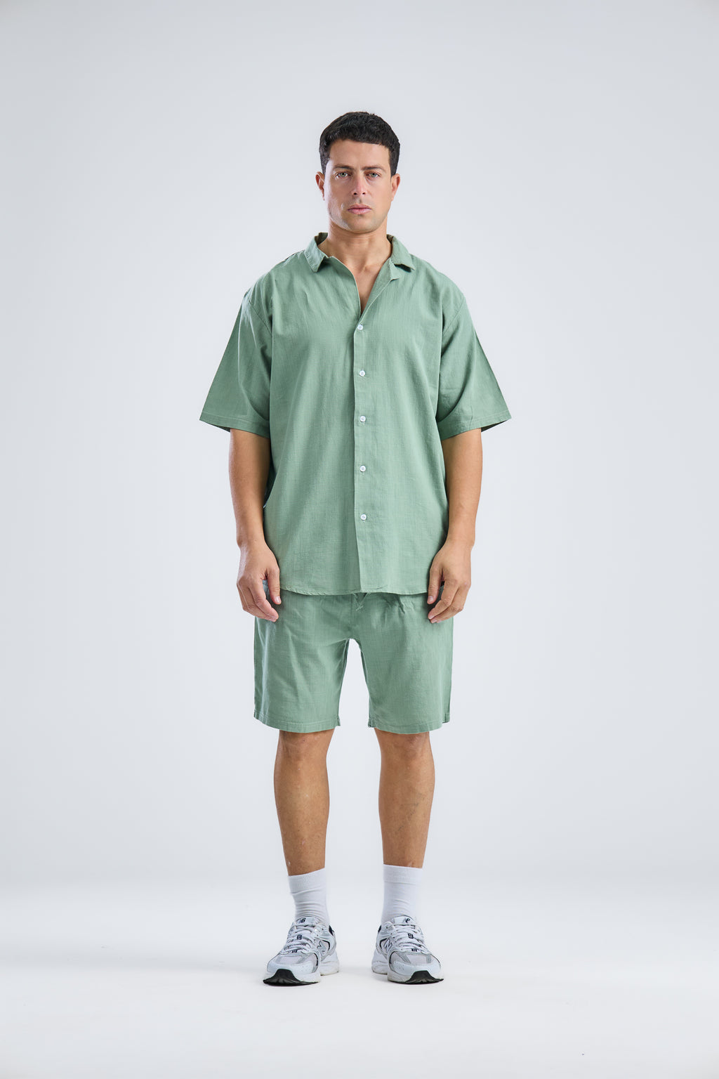 Shorts In Mid With Shirt in Natural
