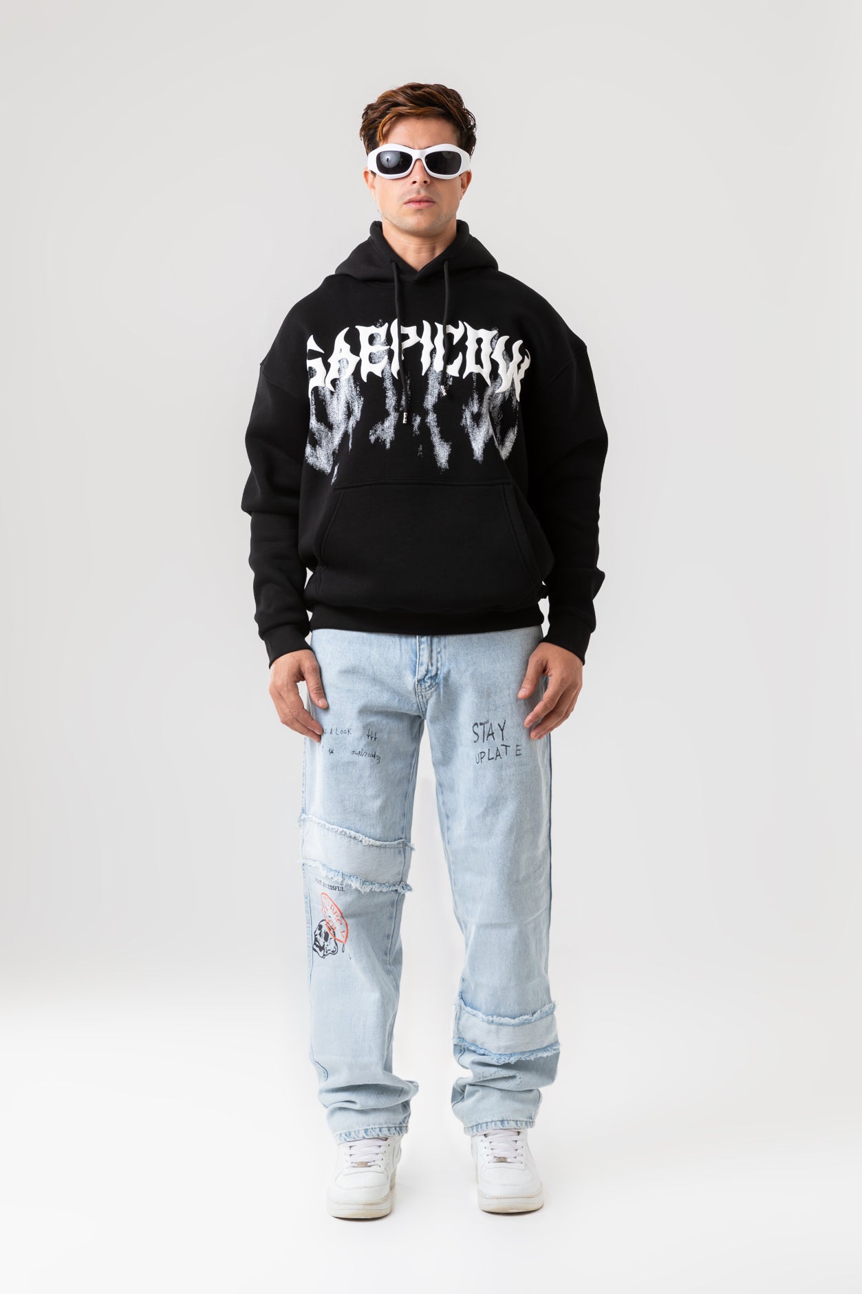 GRAFFITI FRONT PRINTED HOODIE