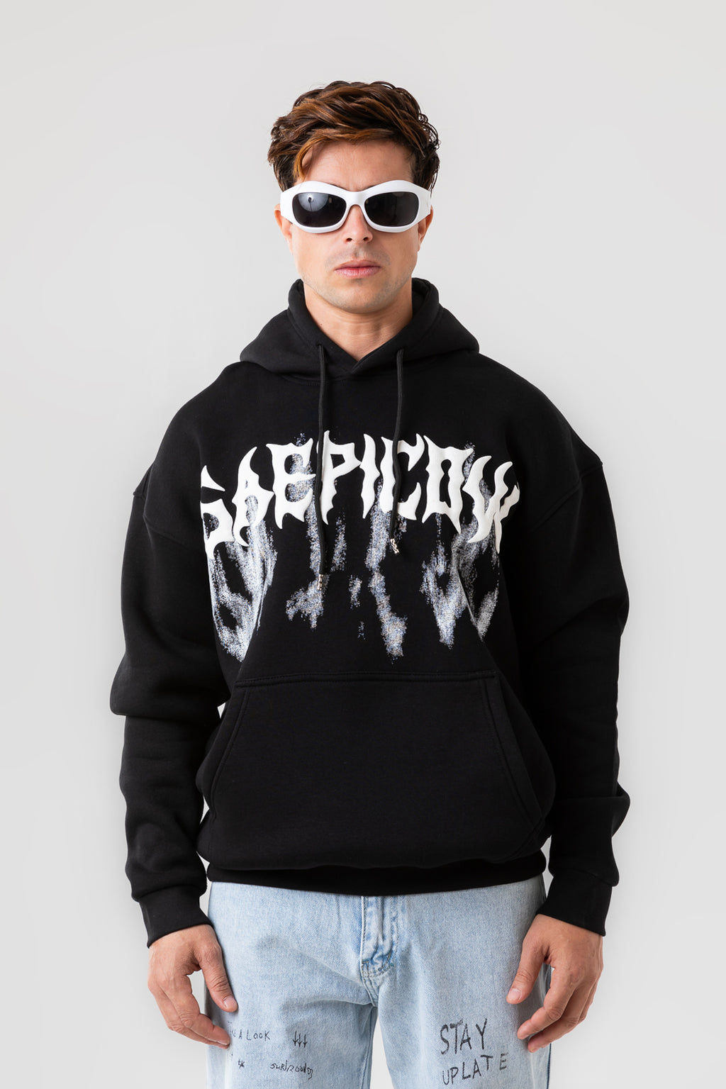GRAFFITI FRONT PRINTED HOODIE