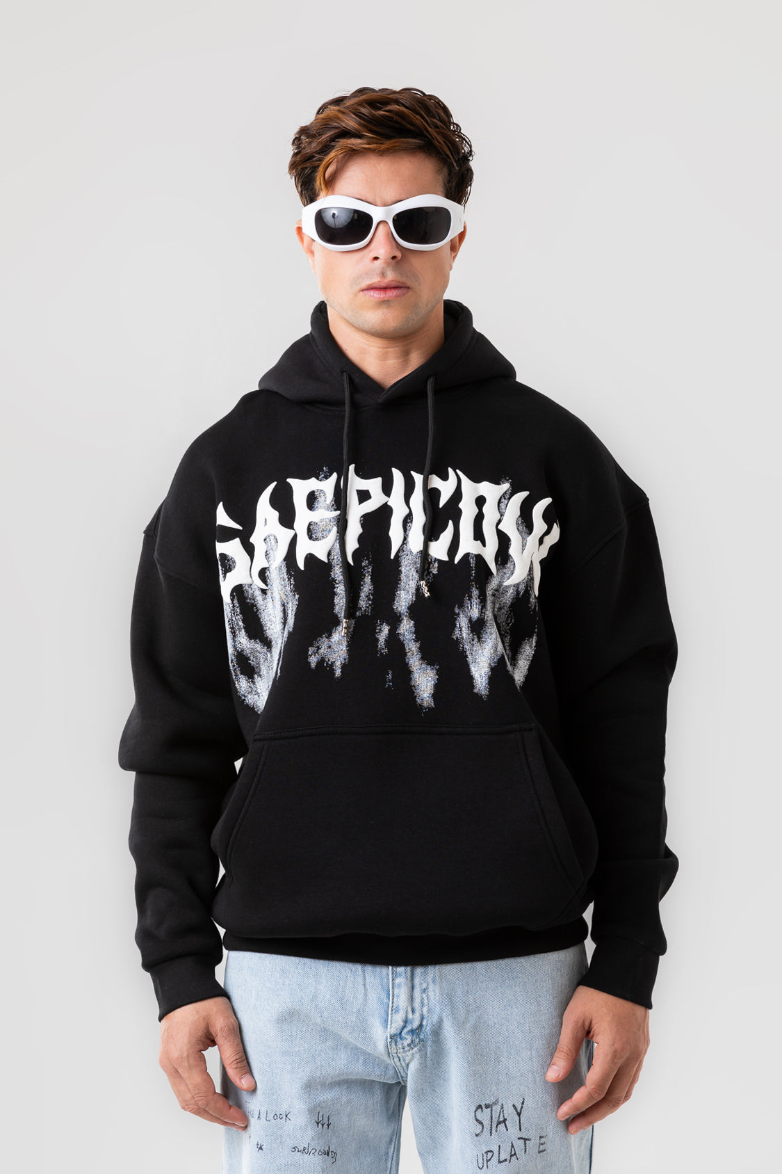 GRAFFITI FRONT PRINTED HOODIE