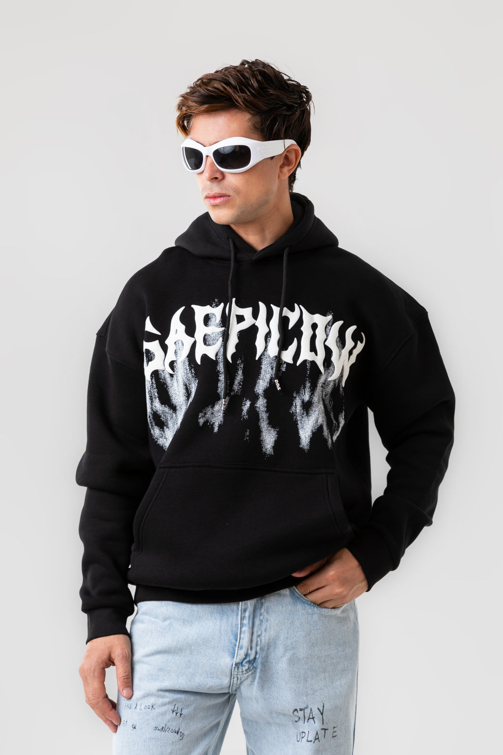 GRAFFITI FRONT PRINTED HOODIE