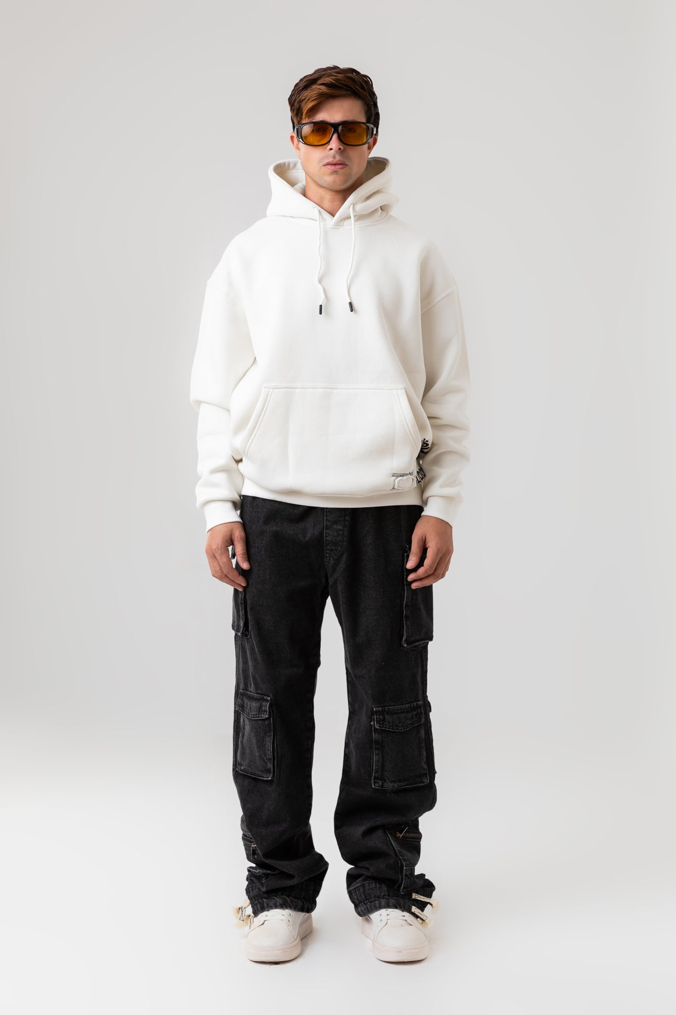 BEAR BACK PRINTED HOODIE