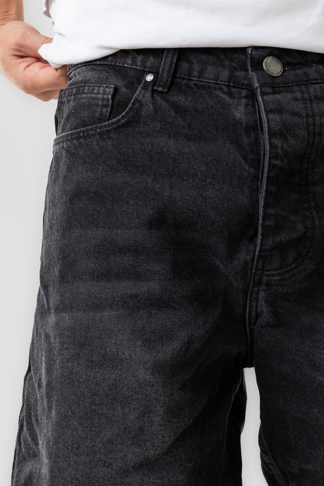 DENIM JEANS PLAIN SHORT