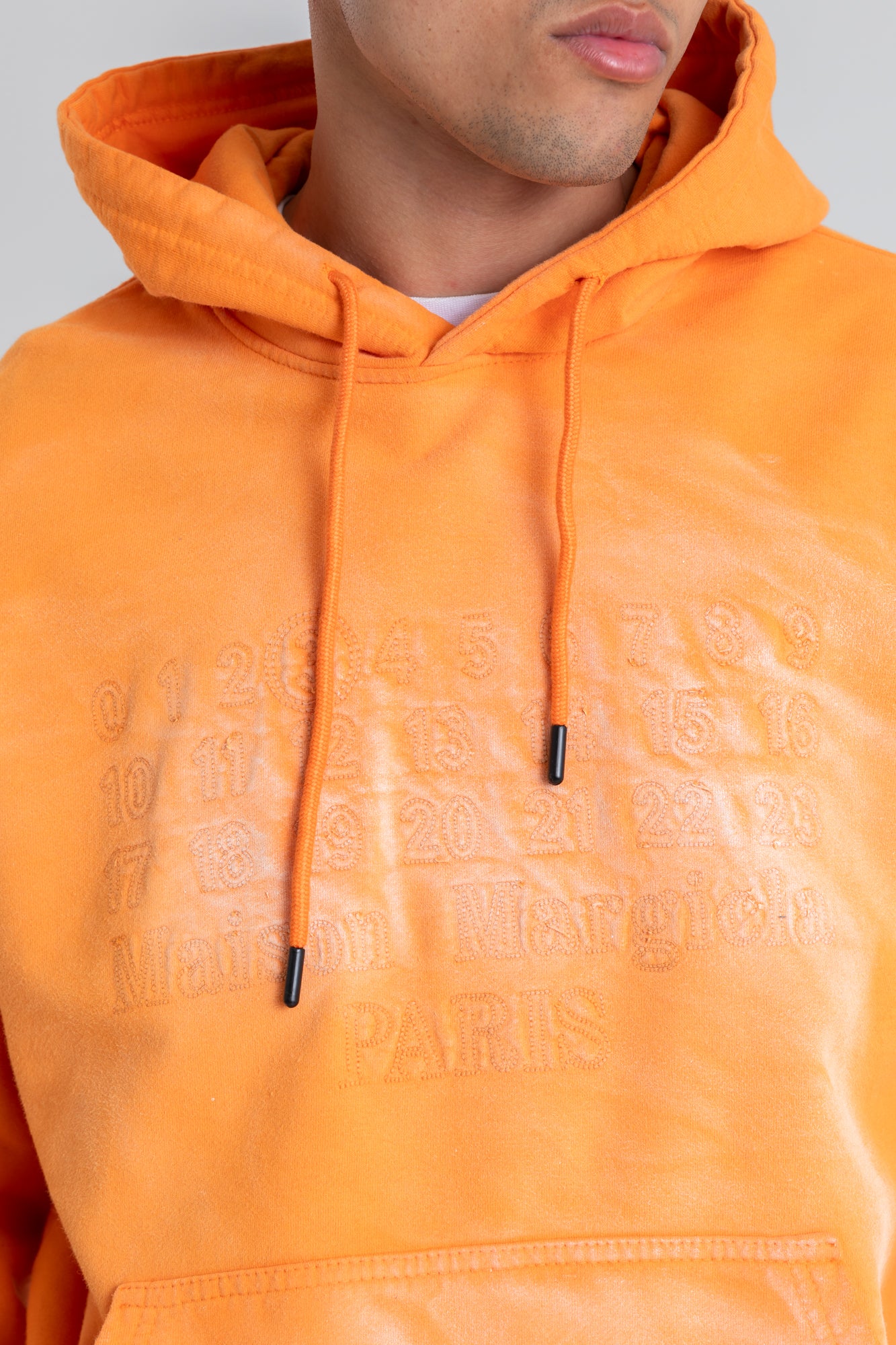 ORANGE WASHED HOODIE