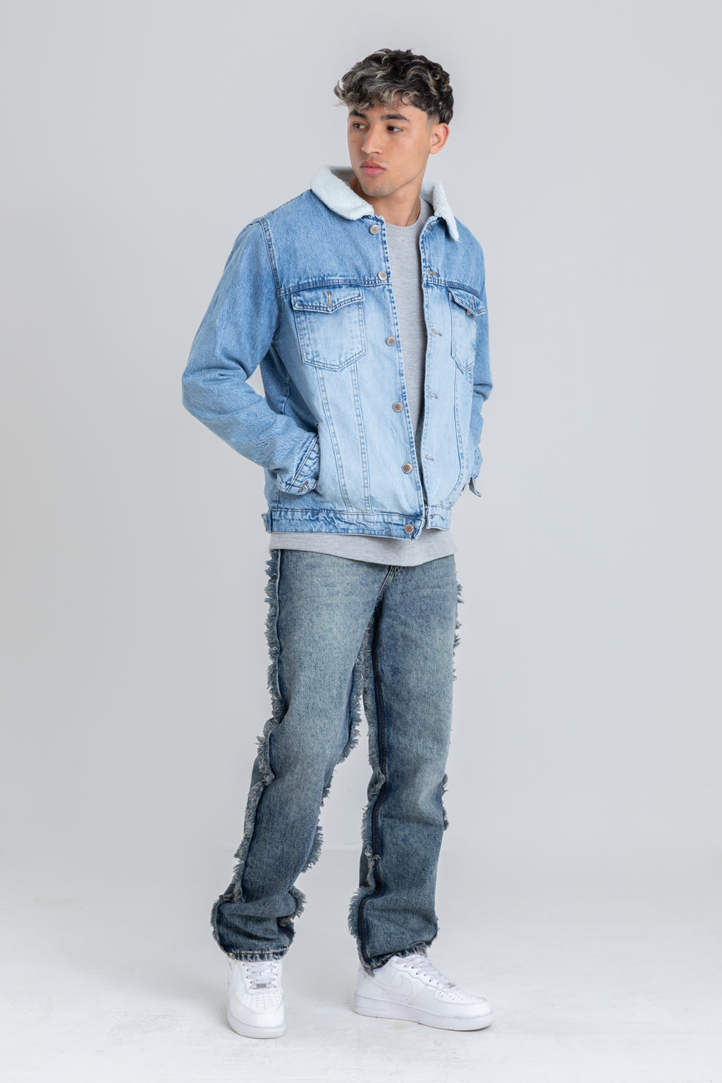 JEANS WIDE LEG WITH TASSEL