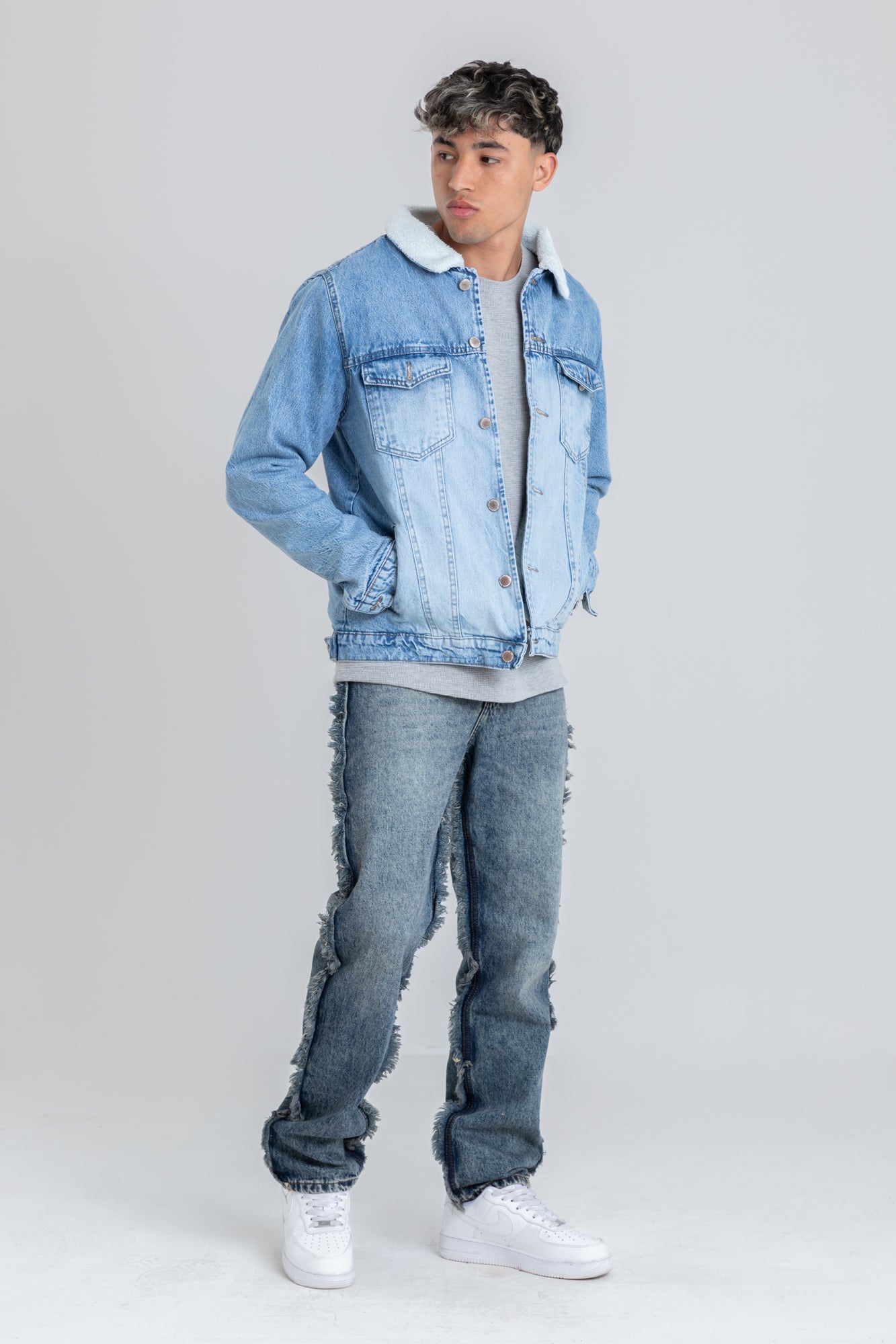 JEANS WIDE LEG WITH TASSEL