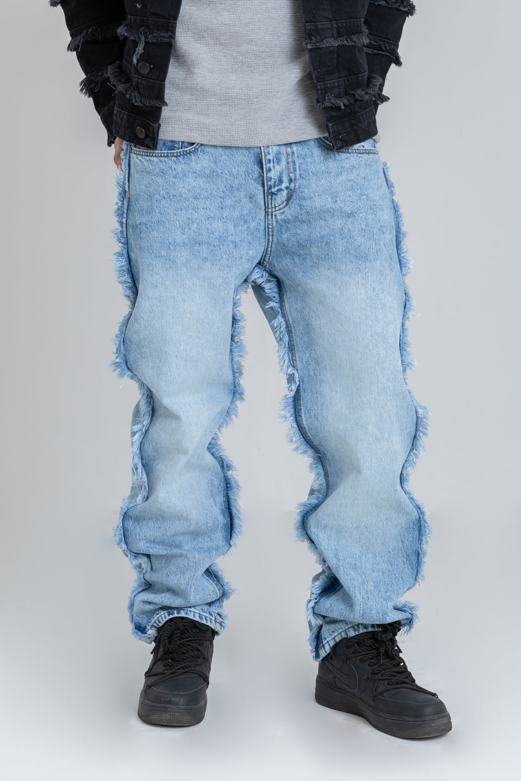 JEANS WIDE LEG WITH TASSEL